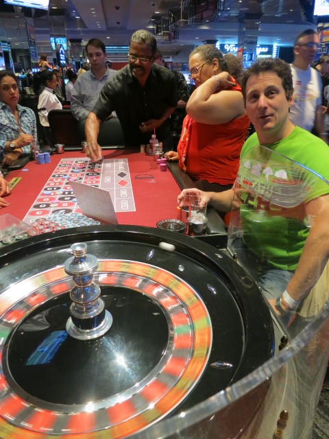 aan de Roulette in ons hotel @ Las Vegas 